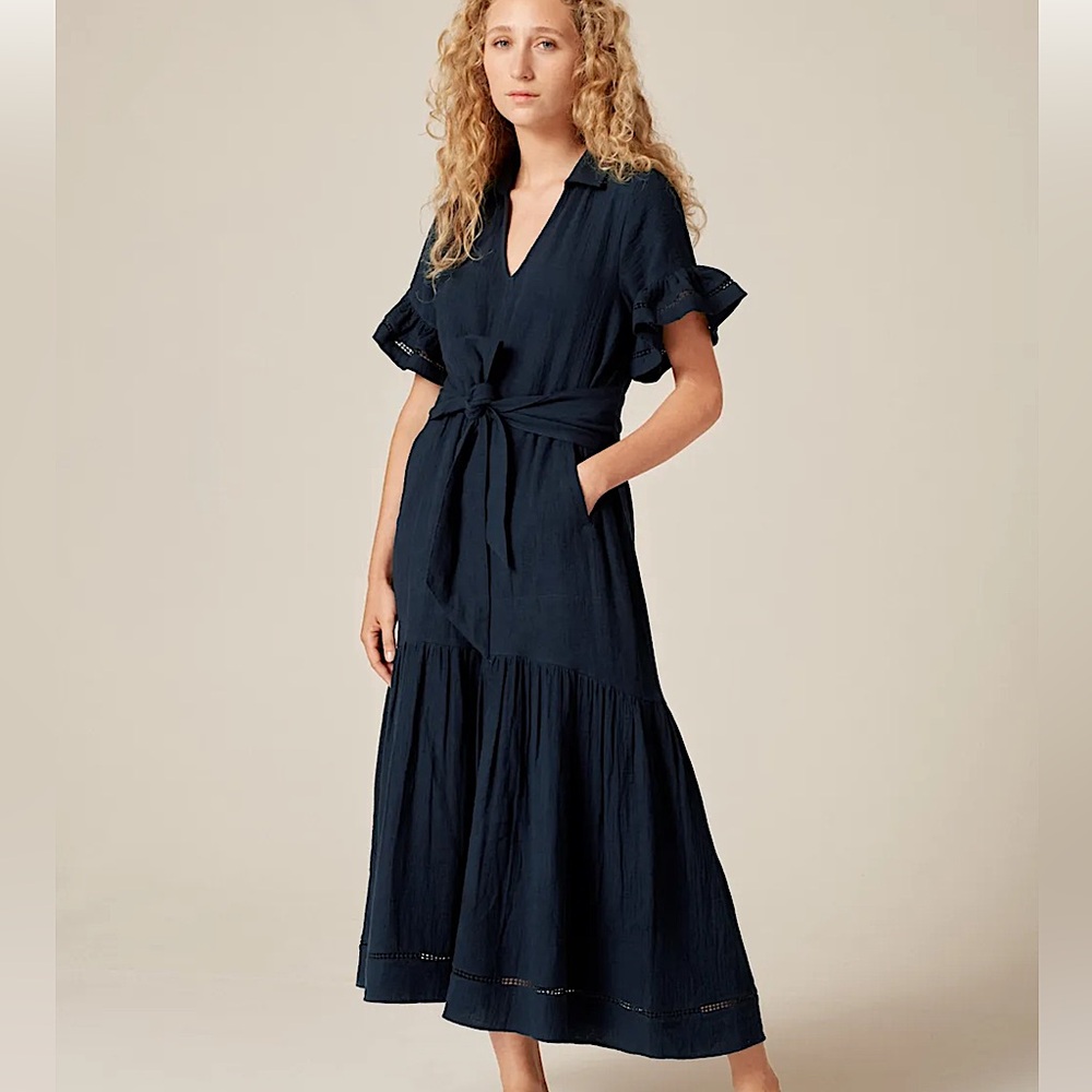 ME & EM navy blue dress